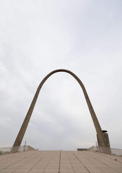 The arch at the Rachid Karami international exhibition center designed by brazilian architect Oscar Niemeyer, North Governorate, Tripoli, Lebanon