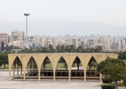 The lebanese pavillon at the Rachid Karami international exhibition center designed by brazilian architect Oscar Niemeyer, North Governorate, Tripoli, Lebanon