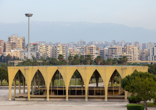 The lebanese pavillon at the Rachid Karami international exhibition center designed by brazilian architect Oscar Niemeyer, North Governorate, Tripoli, Lebanon