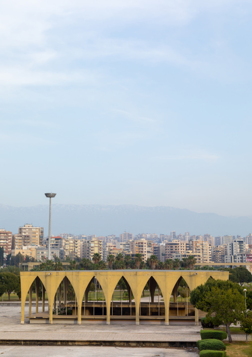 The lebanese pavillon at the Rachid Karami international exhibition center designed by brazilian architect Oscar Niemeyer, North Governorate, Tripoli, Lebanon