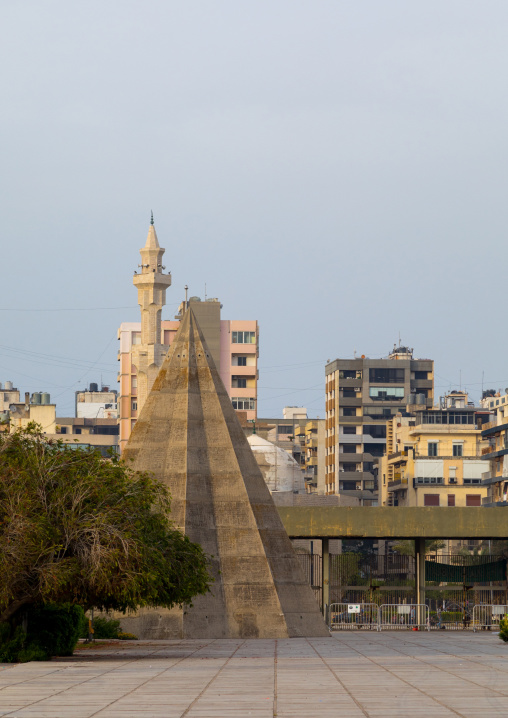 Recreational area for kids in the  Rachid Karami international exhibition center designed by brazilian architect Oscar Niemeyer, North Governorate, Tripoli, Lebanon