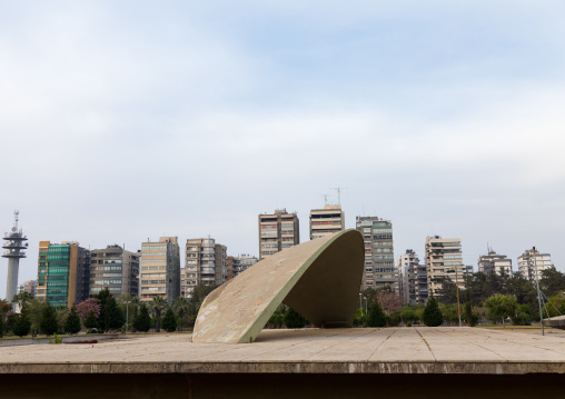 The experimental theatre in the Rachid Karami international exhibition center designed by brazilian architect Oscar Niemeyer, North Governorate, Tripoli, Lebanon