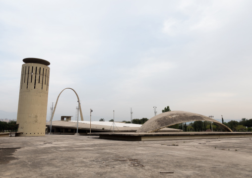 Water tower at the Rachid Karami international exhibition center designed by brazilian architect oscar niemeyer, North Governorate, Tripoli, Lebanon