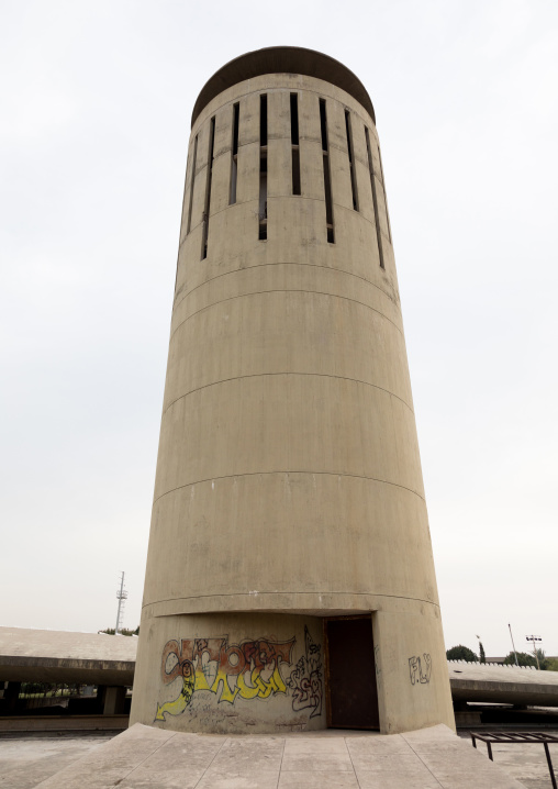 Water tower at the Rachid Karami international exhibition center designed by brazilian architect oscar niemeyer, North Governorate, Tripoli, Lebanon