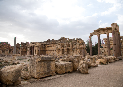 Great court of the temple complex, Beqaa Governorate, Baalbek, Lebanon