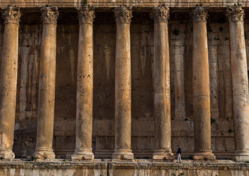 Temple of Bacchus in the archaeological site, Beqaa Governorate, Baalbek, Lebanon