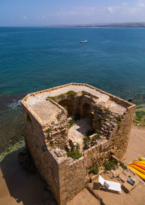 Old ruins on the seaside, South Governorate, Tyre, Lebanon