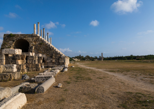 Grandstand at the hippodrome in al Bass site, South Governorate, Tyre, Lebanon