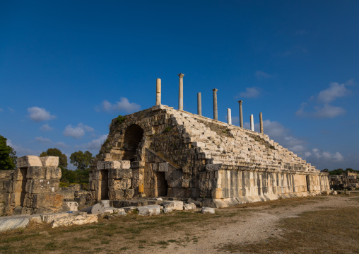 Grandstand at the hippodrome in al Bass site, South Governorate, Tyre, Lebanon