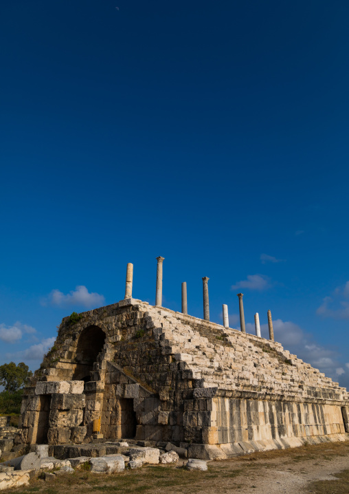 Grandstand at the hippodrome in al Bass site, South Governorate, Tyre, Lebanon