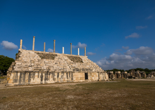 Grandstand at the hippodrome in al Bass site, South Governorate, Tyre, Lebanon