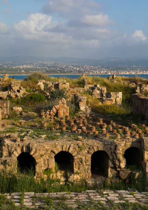 Roman heating system  in al-Mina archaeological site, South Governorate, Tyre, Lebanon