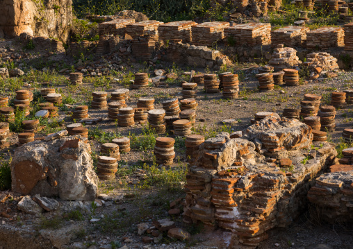 Roman heating system  in al-Mina archaeological site, South Governorate, Tyre, Lebanon