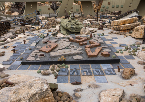 War museum operated by Hezbollah called the tourist landmark of the resistance or museum for resistance tourism, South Governorate, Mleeta, Lebanon