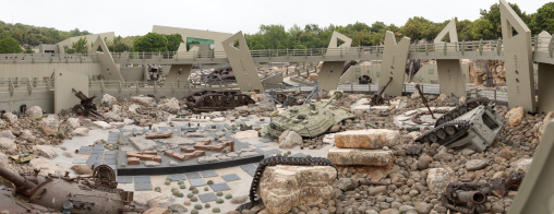 War museum operated by Hezbollah called the tourist landmark of the resistance or museum for resistance tourism, South Governorate, Mleeta, Lebanon