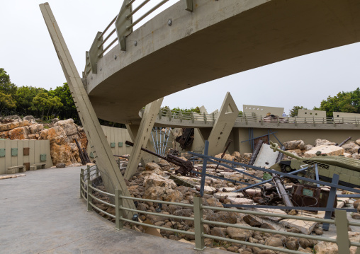 War museum operated by Hezbollah called the tourist landmark of the resistance or museum for resistance tourism, South Governorate, Mleeta, Lebanon