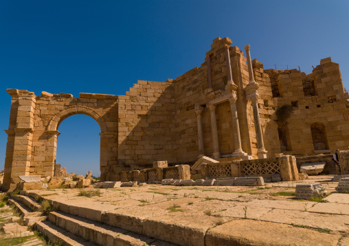 Antique ruins of leptis magna, Tripolitania, Khoms, Libya