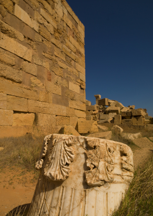 Antique ruins of leptis magna, Tripolitania, Khoms, Libya