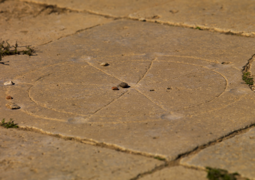 Leptis magna paved street, Tripolitania, Khoms, Libya