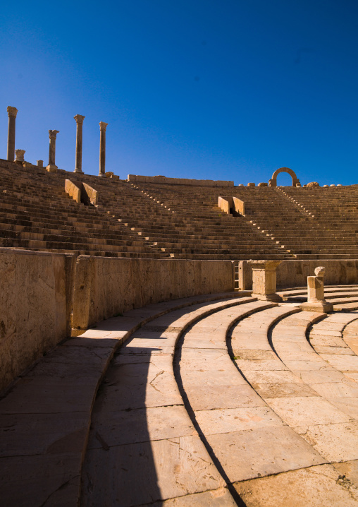 Roman theatre in leptis magna, Tripolitania, Khoms, Libya