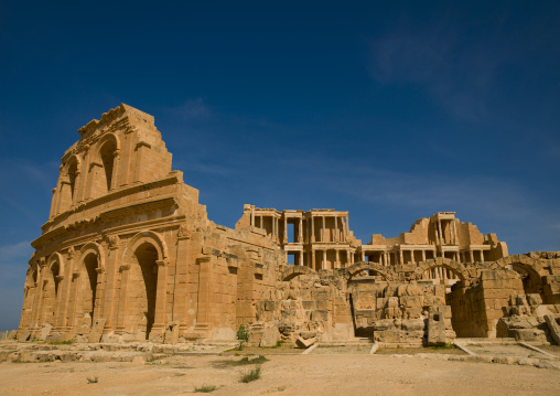 Theatre in ancient roman city, Tripolitania, Sabratha, Libya