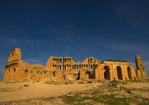 Theatre in ancient roman city, Tripolitania, Sabratha, Libya