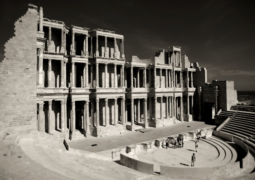 Theatre in ancient roman city, Tripolitania, Sabratha, Libya