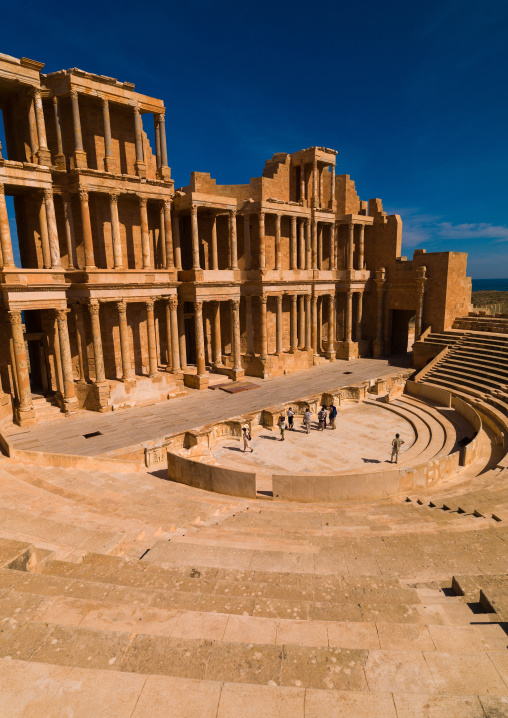 Theatre in ancient roman city, Tripolitania, Sabratha, Libya