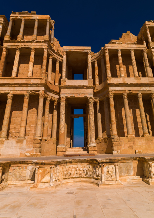 Theatre in ancient roman city, Tripolitania, Sabratha, Libya