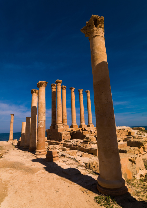 Ruins of a temple, Tripolitania, Sabratha, Libya