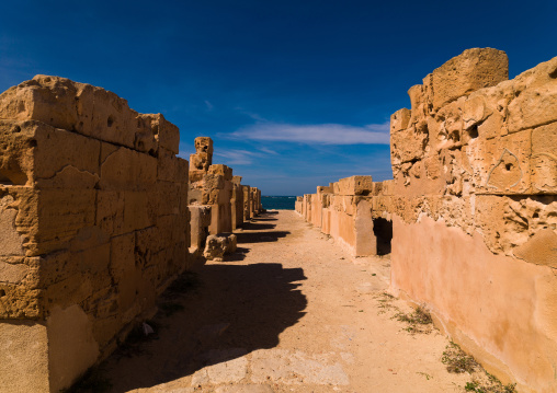 Ruins of a temple, Tripolitania, Sabratha, Libya