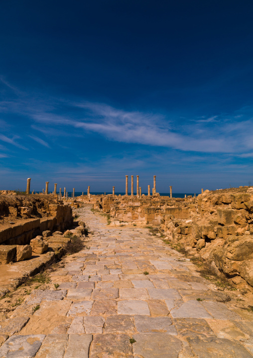 Ruins of a temple, Tripolitania, Sabratha, Libya