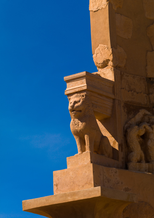 The mausoleum of bes, Tripolitania, Sabratha, Libya