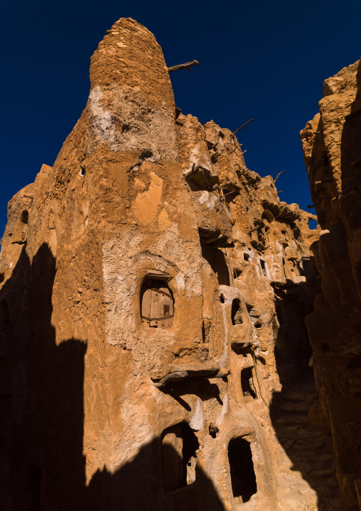 Old ksar with granaries, Tripolitania, Nalut, Libya