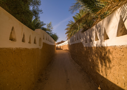 Narrow street in the oasis, Tripolitania, Ghadames, Libya