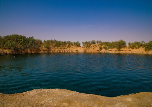 Lake in the desert, Tripolitania, Ghadames, Libya