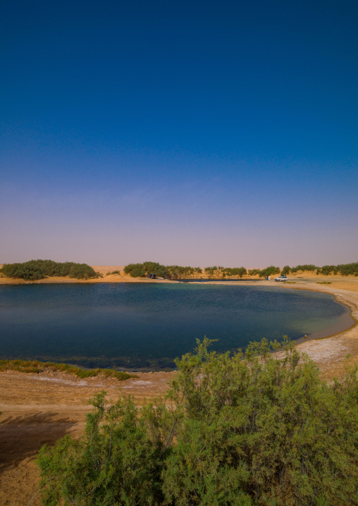 Lake in the desert, Tripolitania, Ghadames, Libya