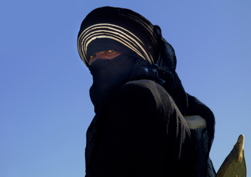 Tuareg man in traditional clothing, Tripolitania, Ghadames, Libya