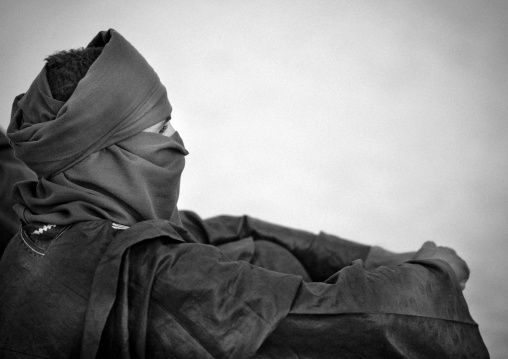 Portrait of a tuareg man, Tripolitania, Ghadames, Libya