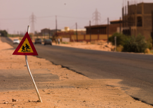 School roadsign, Fezzan, Germa, Libya