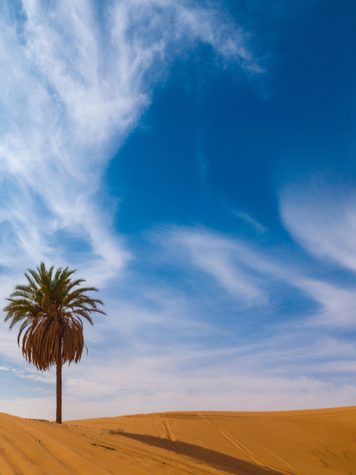 Dunes in ubari desert, Fezzan, Umm al-Maa, Libya