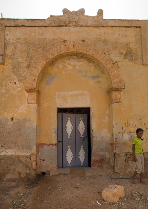 Old italian colonial building, Cyrenaica, Ptolemais, Libya