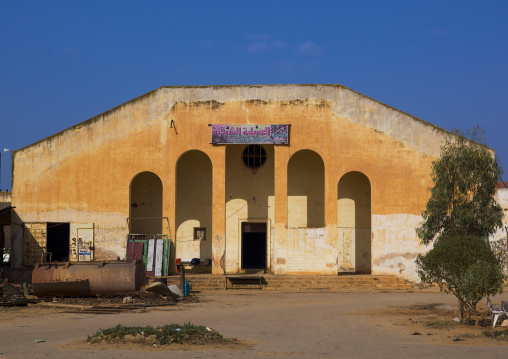 Old italian market building, Cyrenaica, El Awelya, Libya