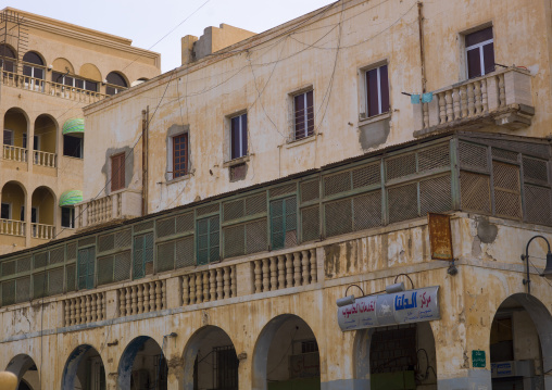 Italian colonial building, Cyrenaica, Benghazi, Libya