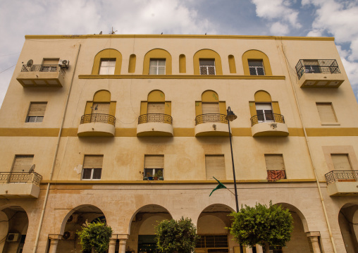 Italian colonial building, Cyrenaica, Benghazi, Libya