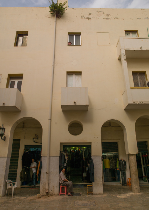 Italian colonial building, Cyrenaica, Benghazi, Libya