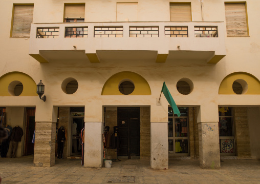 Italian colonial building, Cyrenaica, Benghazi, Libya