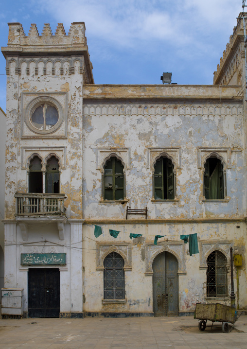 The old italian-built town hall in freedom square, Cyrenaica, Benghazi, Libya