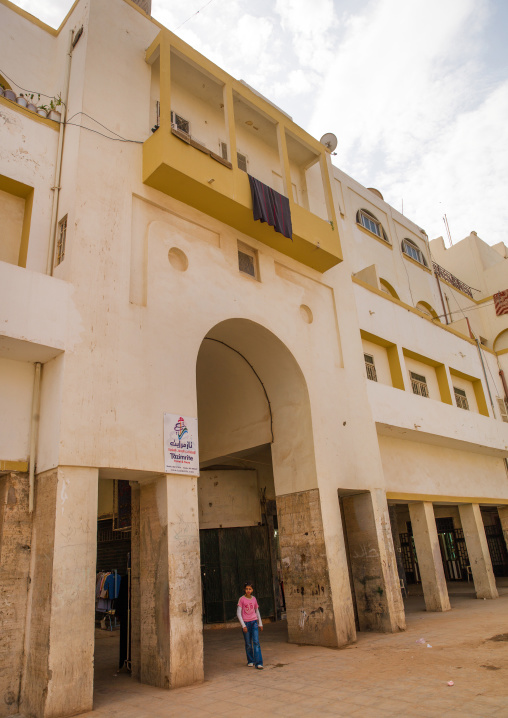 Italian colonial building, Cyrenaica, Benghazi, Libya