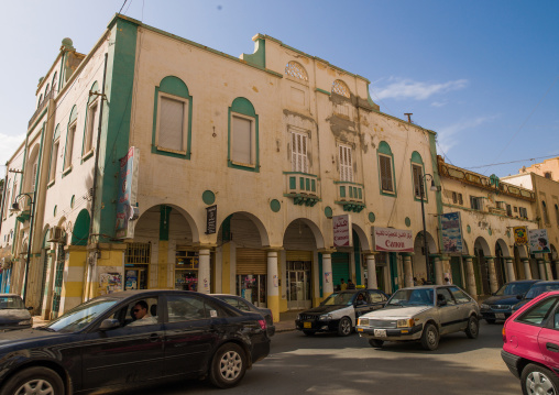 Italian colonial building, Cyrenaica, Benghazi, Libya